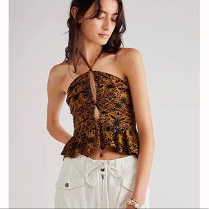 Free People dandelion halter top size XS